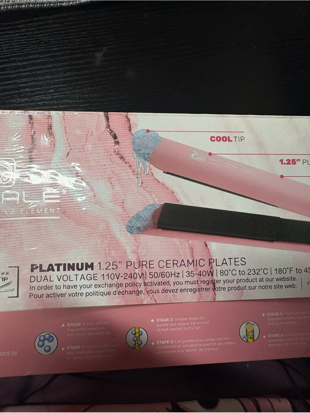 Pink Platinum 1.25" Ceramic Flat Iron